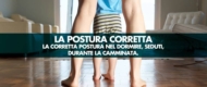 La postura corretta da seduti, dormendo e durante la camminata