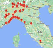 Mappa Centri Fisiopodos - Postura Medica