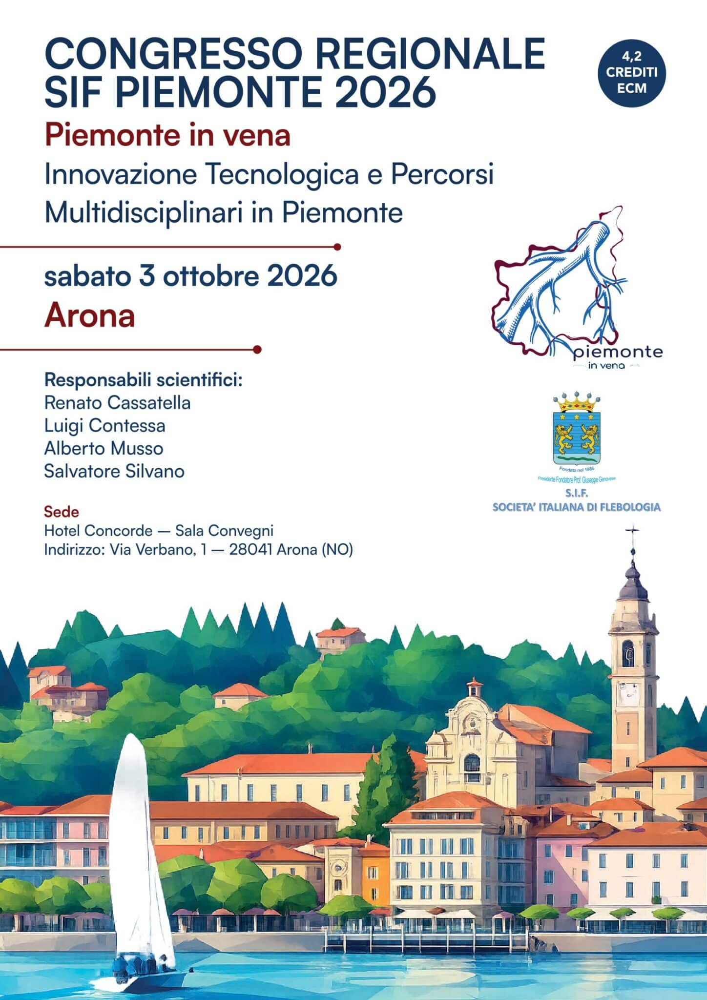 Locandina del Congresso Regionale SIF Piemonte 2026, in programma il 3 ottobre 2026